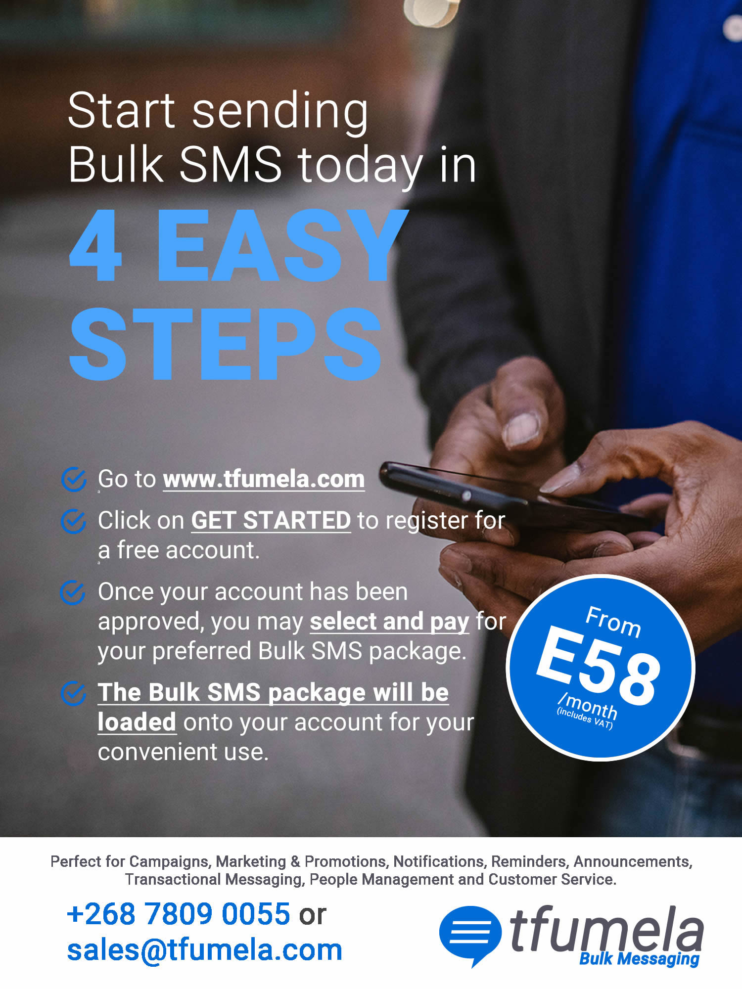 Tfumela Bulk Messaging